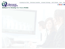 Tablet Screenshot of demandforesight.com